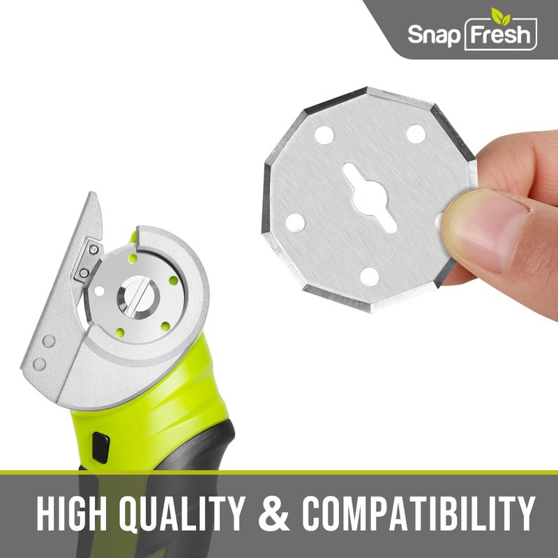 SnapFresh شفرات استبدال مقص كهربائي 4 فولت، متوافقة مع EC0601C/EC0601P 1.5" قاطع كرتون Zip Snip، تناسب WX082L/WX081L (عبوة 2) - Image 4